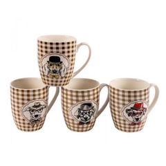 Mug (taza) - cuadrille con perrito