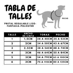 Pretal regulable huellas ¡colores varios! - Que mona mascotas