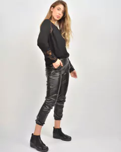 Botinetas PAZ NEGRA WOODLAND 24HS PLUS Cuero y LYCRA Forrado en Cuero con Plantilla de Descanso hasta TALLE 41! - Piú Bella Boutique de Zapatos