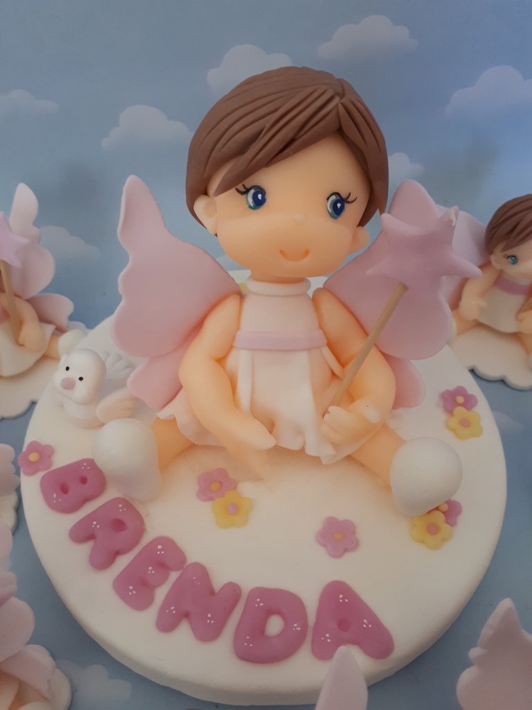 Adorno De Torta Angelita Comprar En Nubecitas