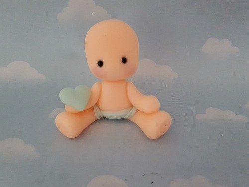 Souvenirs 10 Bebes Porcelana Fria Baby Shower Bautismo
