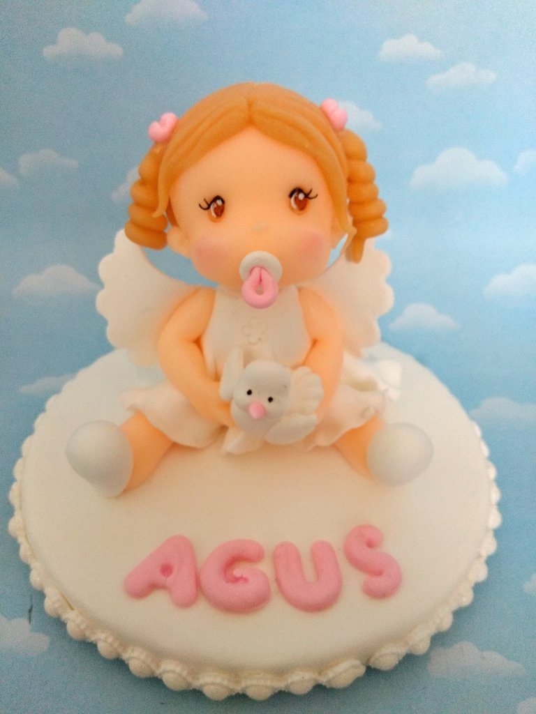 Adorno De Torta Angelita Comprar En Nubecitas