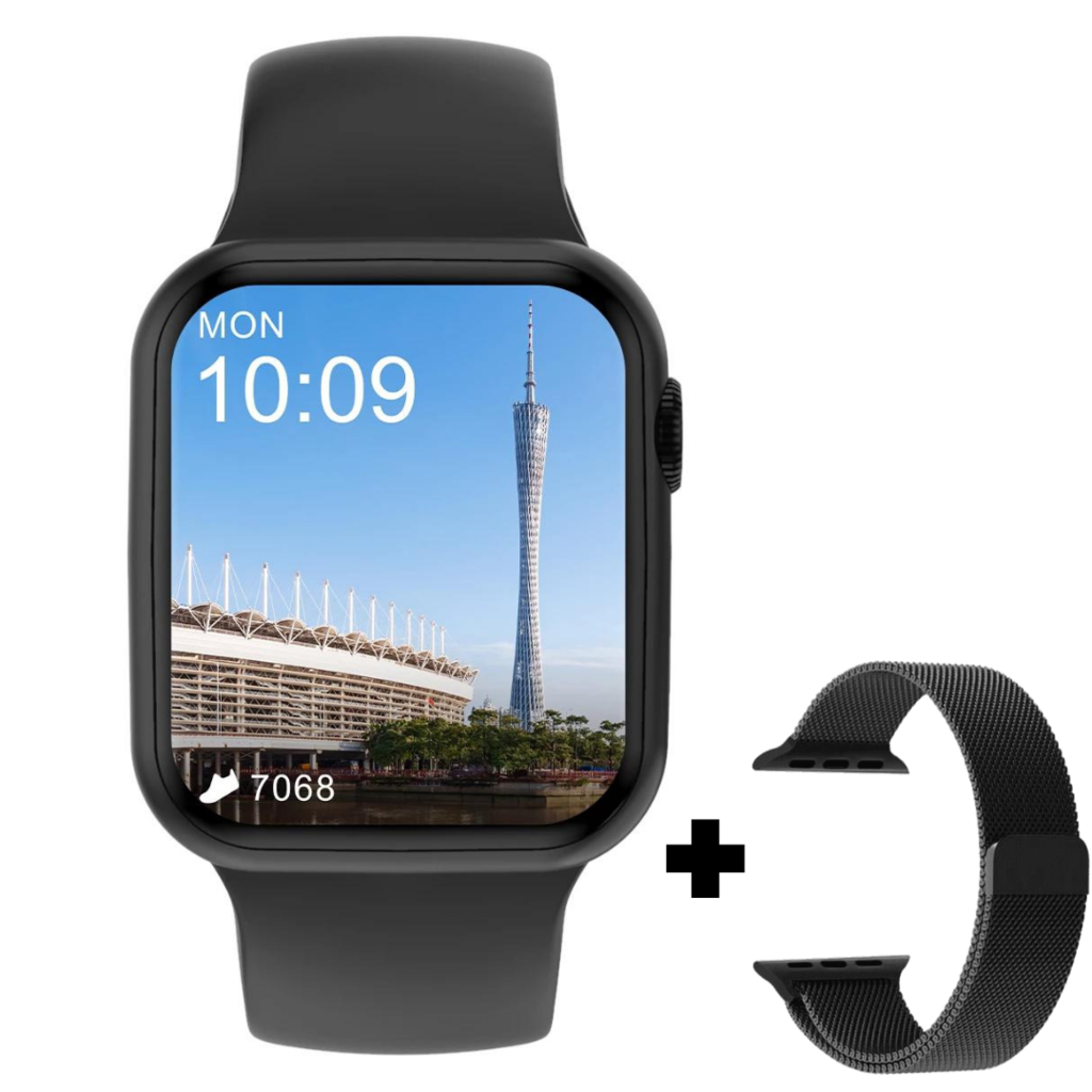 Smartwatch DT100 Plus Negro Doble Malla
