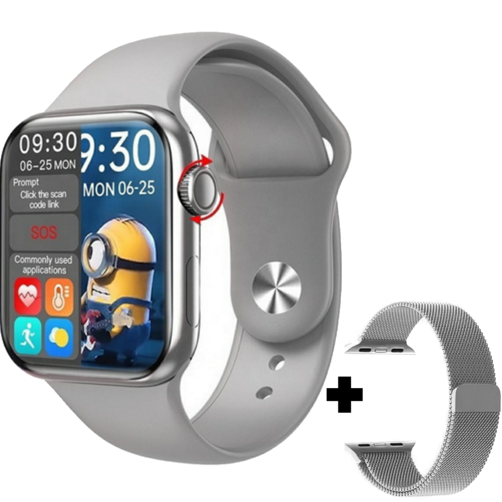Smartwatch HW16 Plata Doble Malla