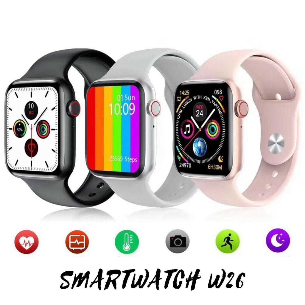 Smartwatch W26 Plus Rosa Doble Malla Rosa
