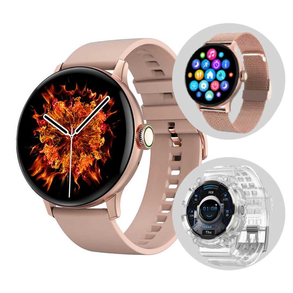 Smartwatch DT2 Rosa Triple Malla