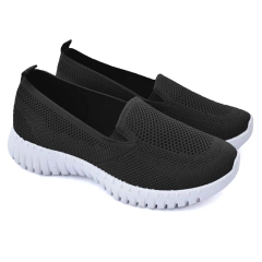 Zapatilla Elástico tejido Negro