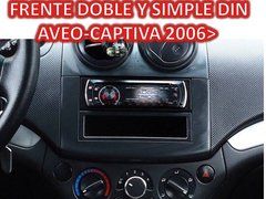 Marco Adaptador Frente Estereo Chevrolet Aveo Captiva 2 Din - tienda online