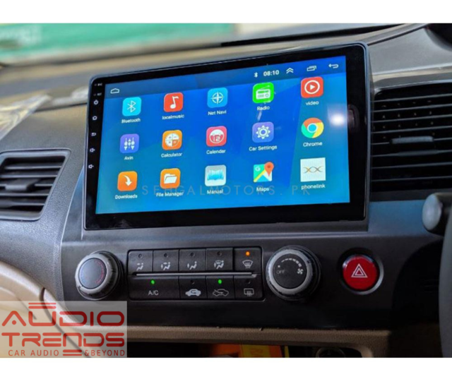 Stereo Multimedia 10" para Honda Civic 2007 al 2011 con GPS - WiFi - Mirror  Link para Android/Iphone