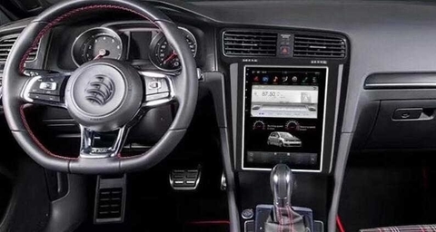 Stereo Multimedia Tesla 10.4" para VW Golf 2014-2019 con GPS - WiFi - Mirror Link para Android/Iphone