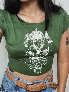Cropped BG - Ganesha Verde Bandeira