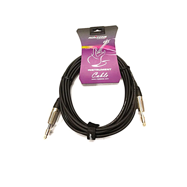 Cable Plug Para Instrumentos Bajo Guitarra Roxtone DGJJ110L6 6 Metros