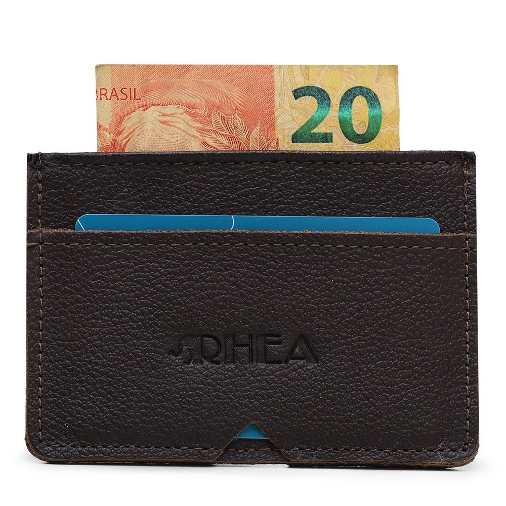carteira masculina porta cartão couro cnh rf-0400