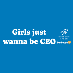 CAMISETA AZUL ROYAL - GIRLS JUST WANNA BE CEO - loja online