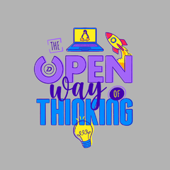 CAMISETA CINZA - THE OPEN WAY OF THINKING na internet