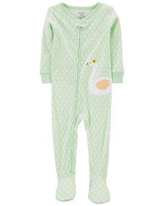 Carter's Enterito Pijama 2T a 5T nena - Verde cisne