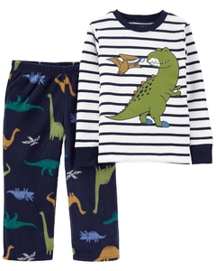Carter's Pijama 2T a 5T varon - 2 piezas Dinosaurio coloridos