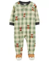 Carter's Enterito Pijama micropolar 2T a 5T varon - Verde zorro