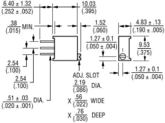 Preset Multivuelta 500 Ohms Lineal 3296 Arduino Nubbeo - Nubbeo