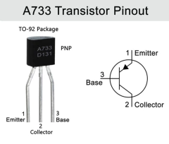 Pack 5x Transistor A733 PNP 50V 150mA TO92 2SA733 Nubbeo - Nubbeo