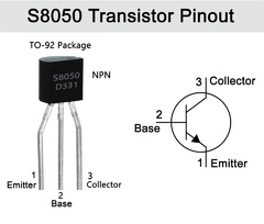 Pack 5x Transistor S8050 NPN 25V 500ma TO92 Arduino Nubbeo en internet