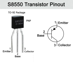 Transistor S8550 PNP 25V 500ma TO92 Arduino Nubbeo en internet