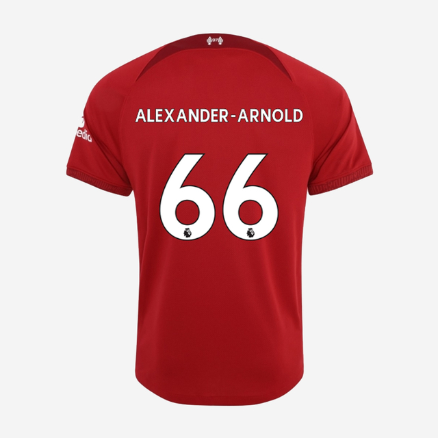 Camisa Liverpool Home 22/23 Alexander-Arnold 66 Torcedor Nike Masculino -  Vermelho
