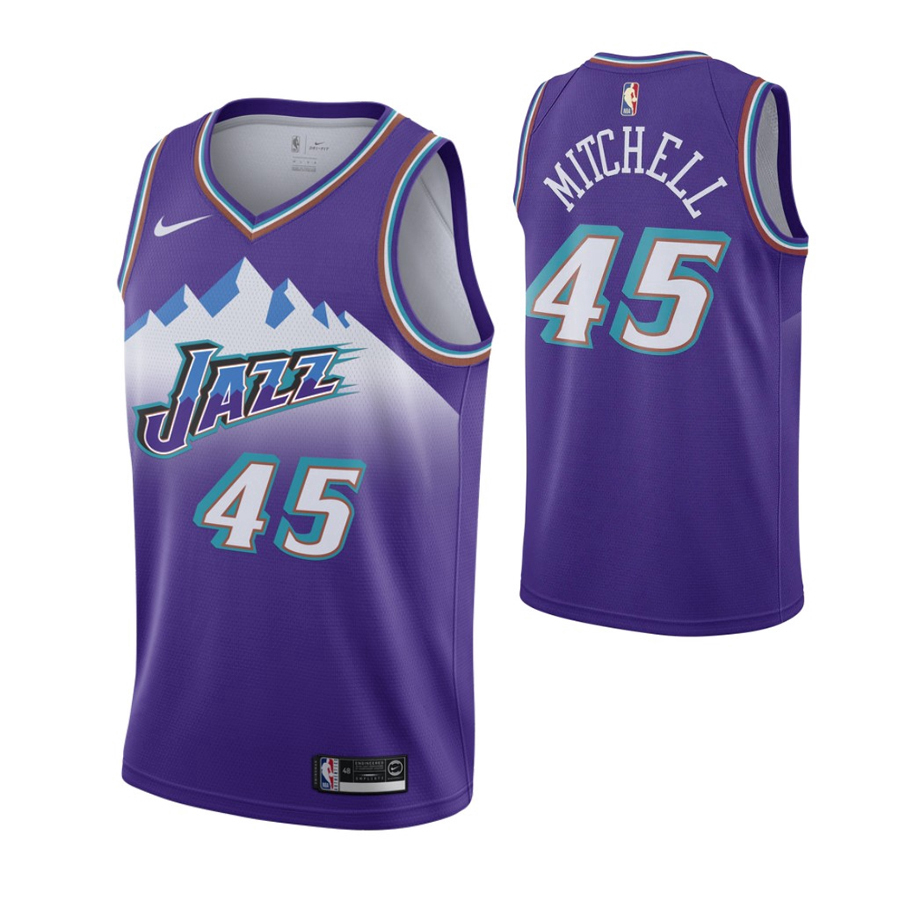 Jersey Utah Jazz Classic Edition Donovan Mitchell Nike Swingman Roxo