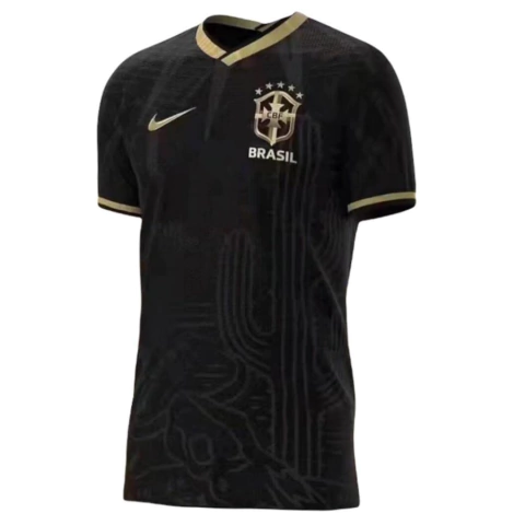 Camisa Goleiro Seleção Brasil 2022/24 s/nº Masculina Nike - Preto