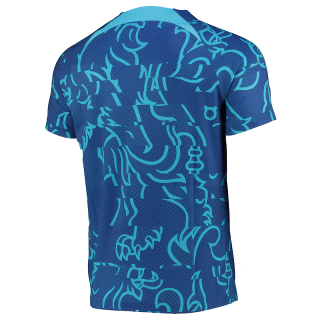 Camisa Chelsea Pré-Jogo 22/23 sn° Torcedor Nike Masculino - Azul