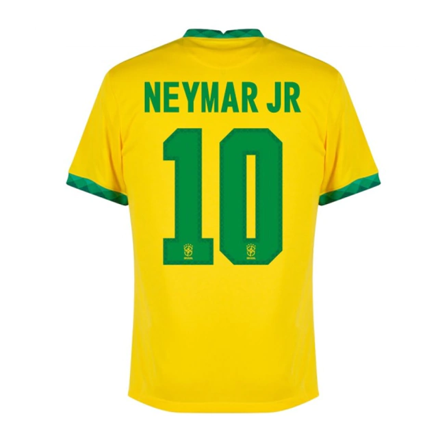 Camisa Seleção Brasil Home 2020/21 Neymar Jr 10 Masculina Nike - Amarelo