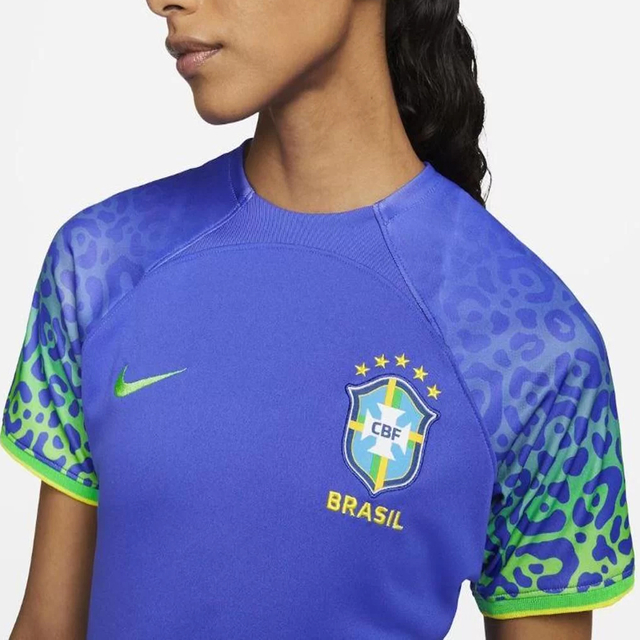 Camisa Seleção Brasil 2022/24 s/n° Torcedor Nike Feminina - Azul