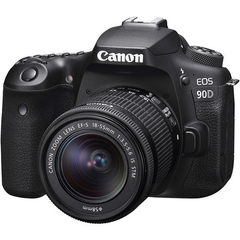 Câmera Canon EOS 90D Kit Lente 18-55mm