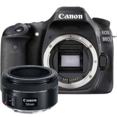 Câmera Canon EOS 80D 50MM F/1.8 STM