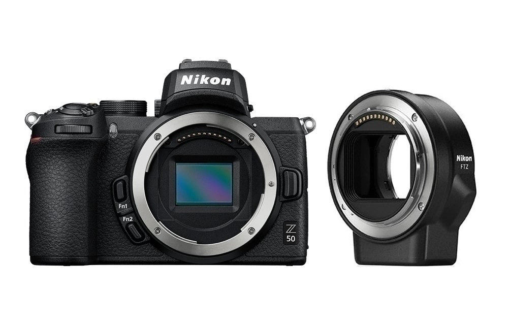 Câmera Nikon Z50 + Adaptador FTZ Mirrorless