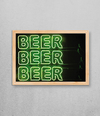 Quadro Efeito Neon Beer, Beer, Beer - loja online