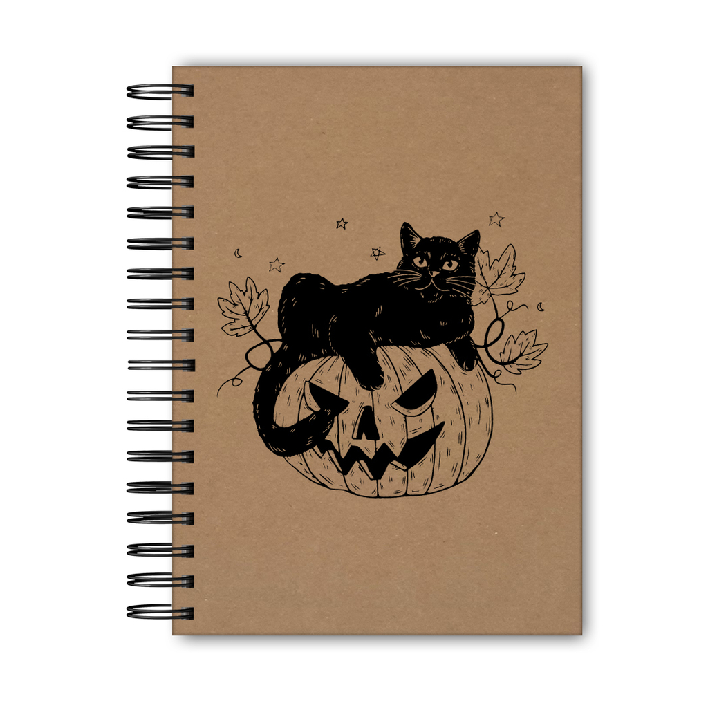 Caderno de Desenho Sketchbook 240g Cat Halloween