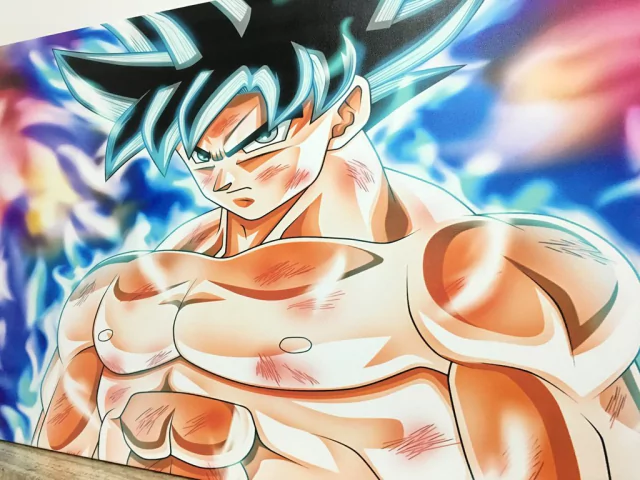Cuadro Dragon Ball Super Goku Ultra Instinto Dominado Especial Cuadro Dragon Ball Super Goku Ultra Instinto Dominado Especial