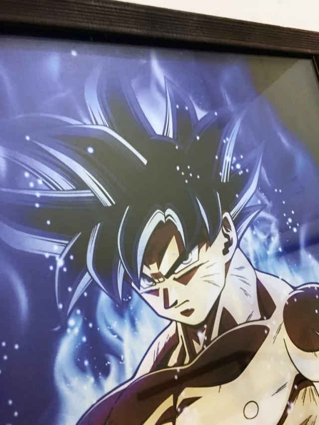 Cuadro Goku Ultra Instinto - Con Marco Cuadro Goku Ultra Instinto - Con Marco