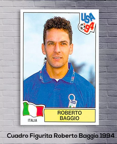 Cuadro Figurita Roberto Baggio 1994