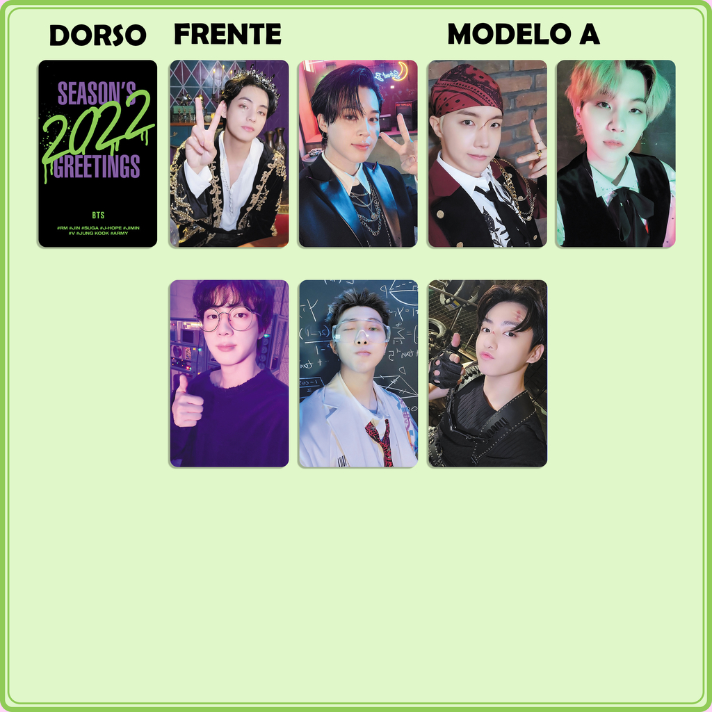 PHOTOCARD FANMADE BTS season greeting 2022