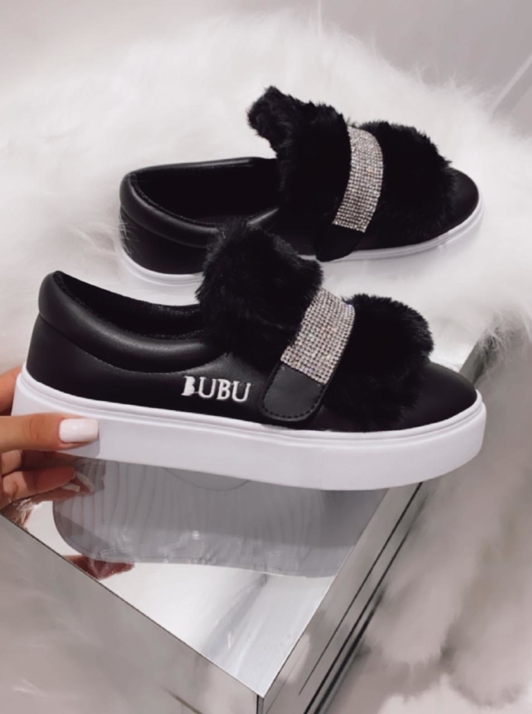 Tênis Strass/ pelinho Bubu - Império Fashion