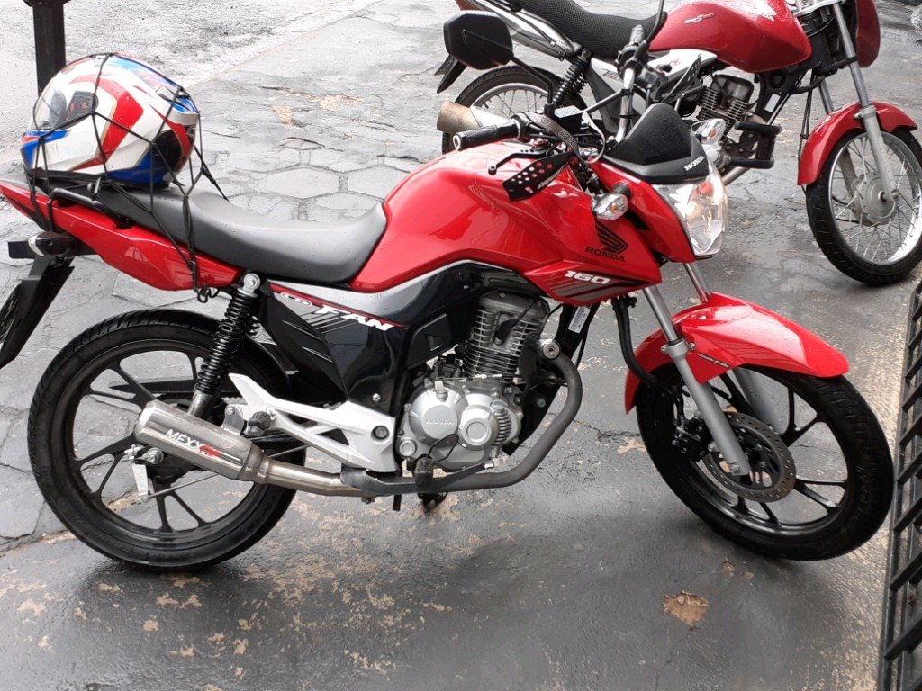 Escapamento Esportivo Mexx Honda Fan 160 Modelo Bombar