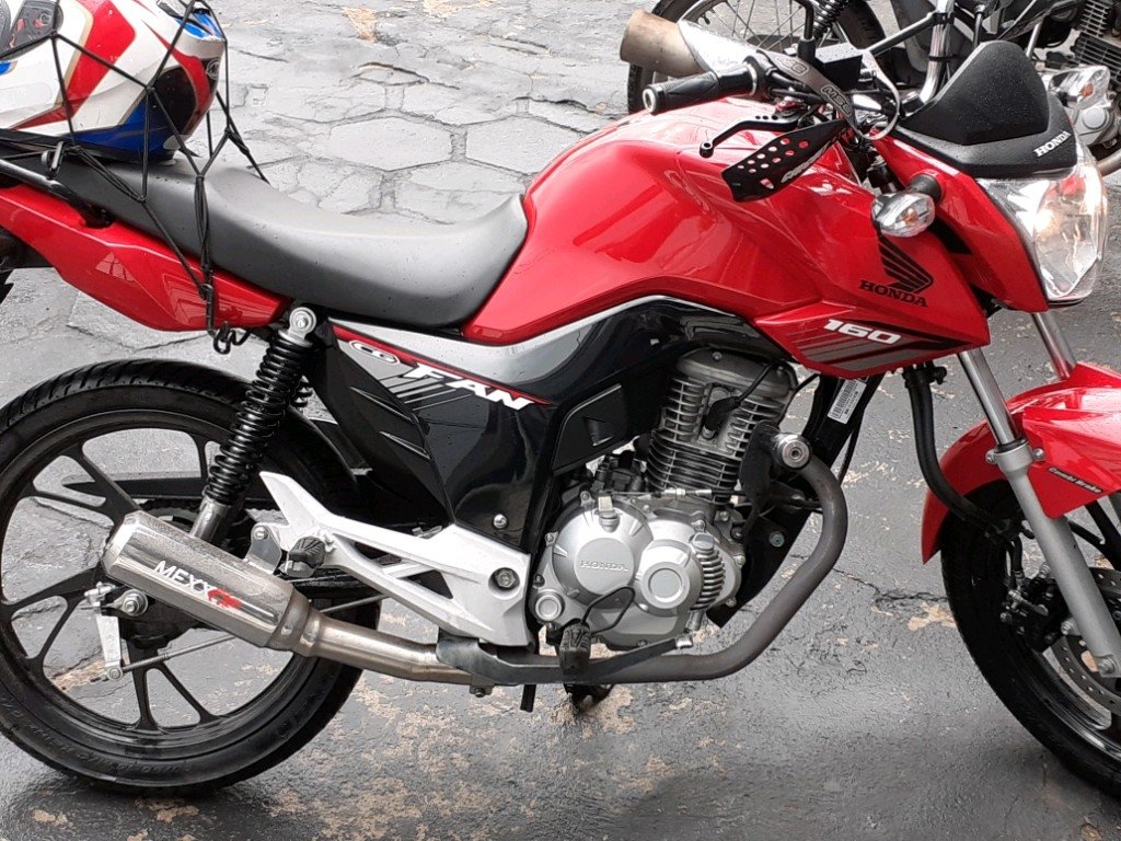 Escapamento Esportivo Mexx Honda Fan 160 Modelo Bombar