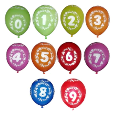 PQT. X 12 BOMBA POR NUMEROS COLORES R12