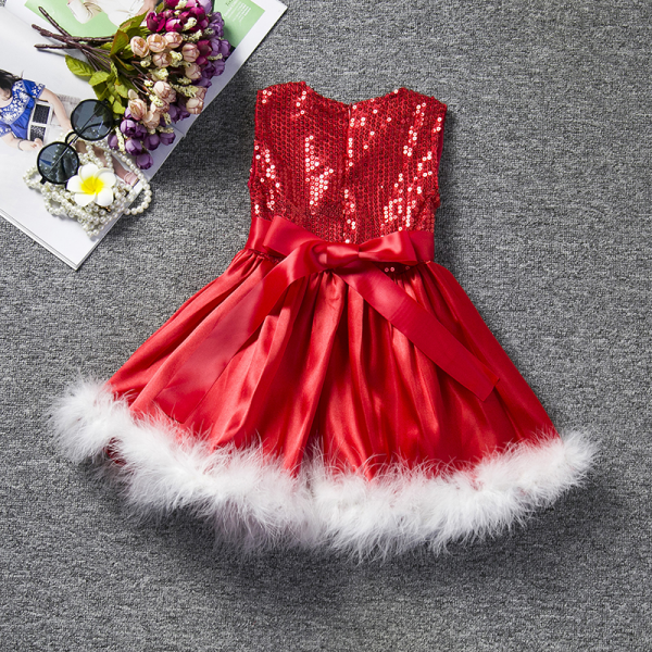 Vestido Natal Lantejoula Cod 3624 - Tudo para Baixinhos Vestido Natal Lantejoula Cod 3624 - Tudo para Baixinhos