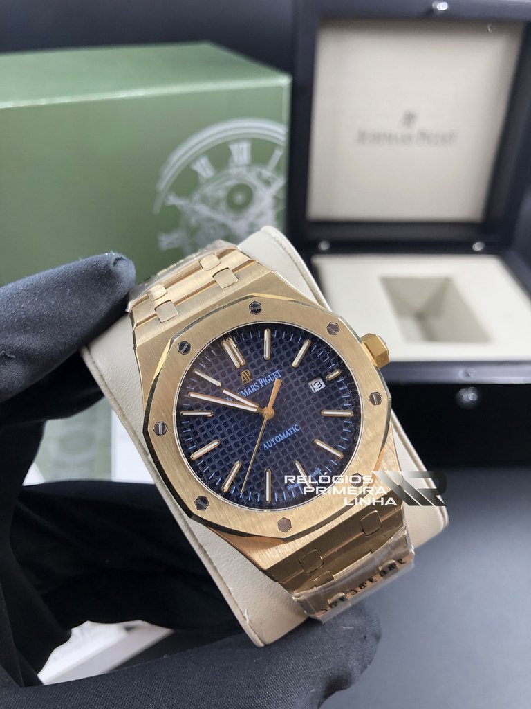 relogio audemars piguet dourado