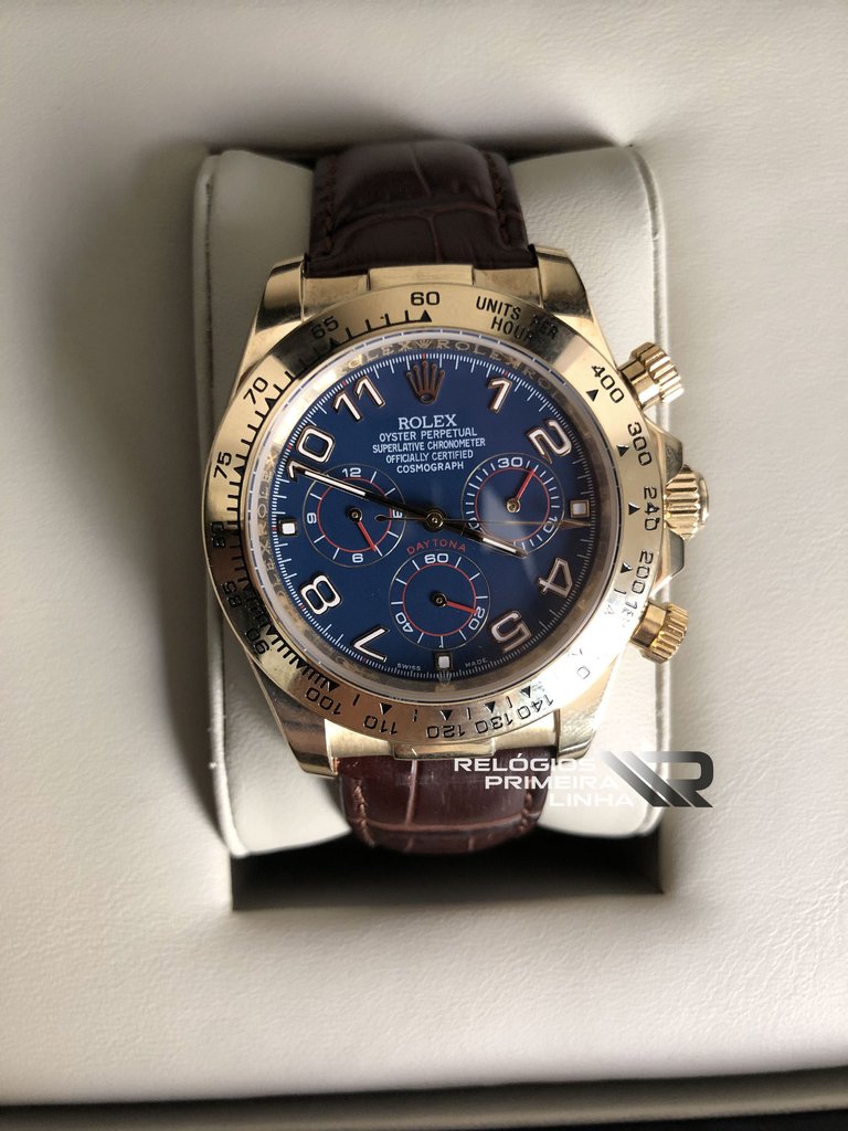 rolex daytona azul