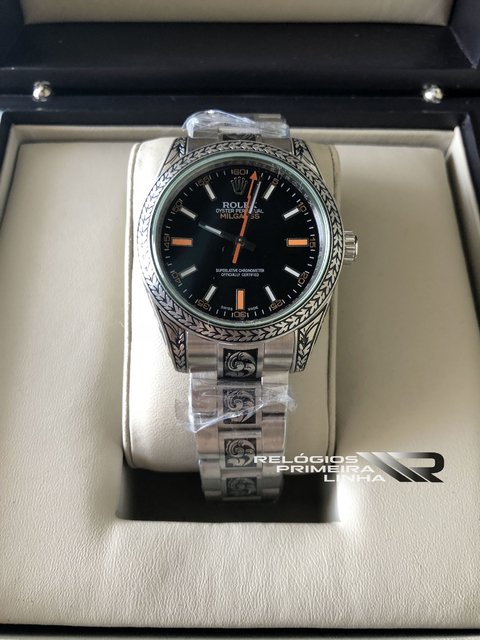 rolex milgauss preto