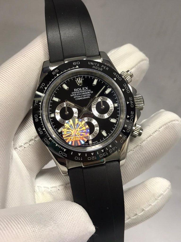 rolex daytona preto